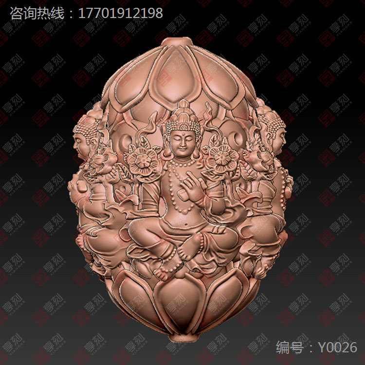 度母人物工艺品精雕图