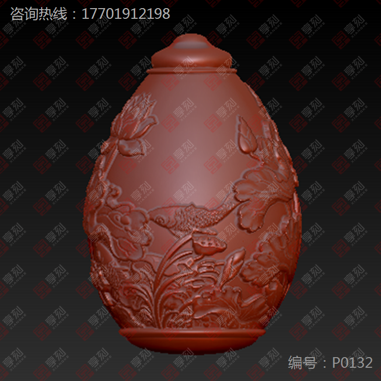 鼻烟壶精雕图