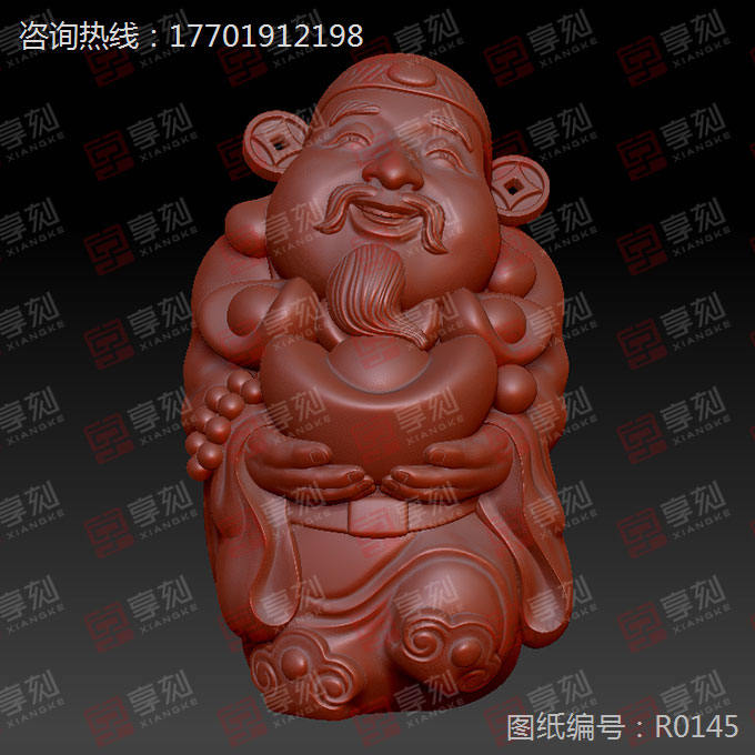 小摆件财神