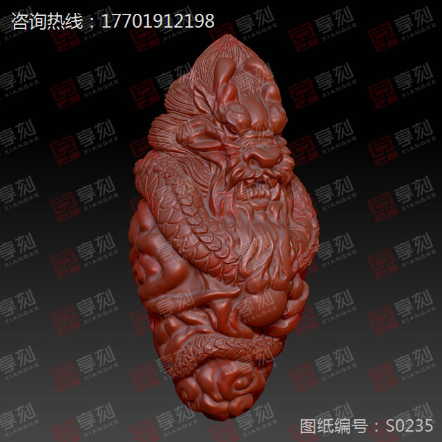 橄榄核精雕图