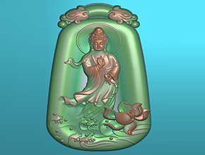 观音玉石吊坠精雕玉雕图纸_电脑玉石雕刻机厂家