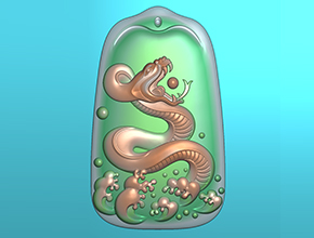 海蛇玉石电脑精雕图玉器雕刻图_享刻数控雕刻机
