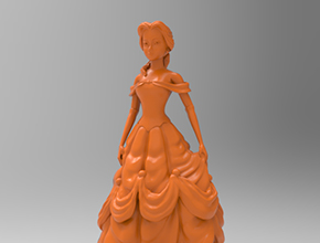 白雪公主人物3d立体模型图纸_五轴雕刻机厂家