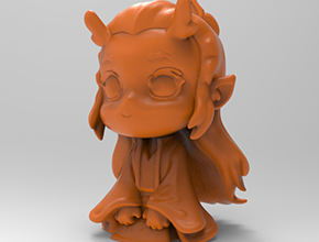 Q版敖丙立体摆件3d打印模型STL 享刻五轴雕刻机