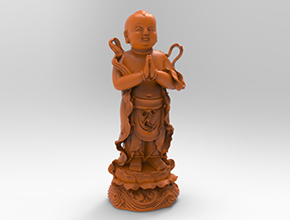 金童立体摆件工艺品3d模型图stl_享刻五轴雕刻机