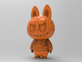 拉布布摆件立体3d模型图stl_享刻五轴雕刻机