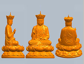 地藏王到底是菩萨雕像人物雕塑3d立体STL模型图纸
